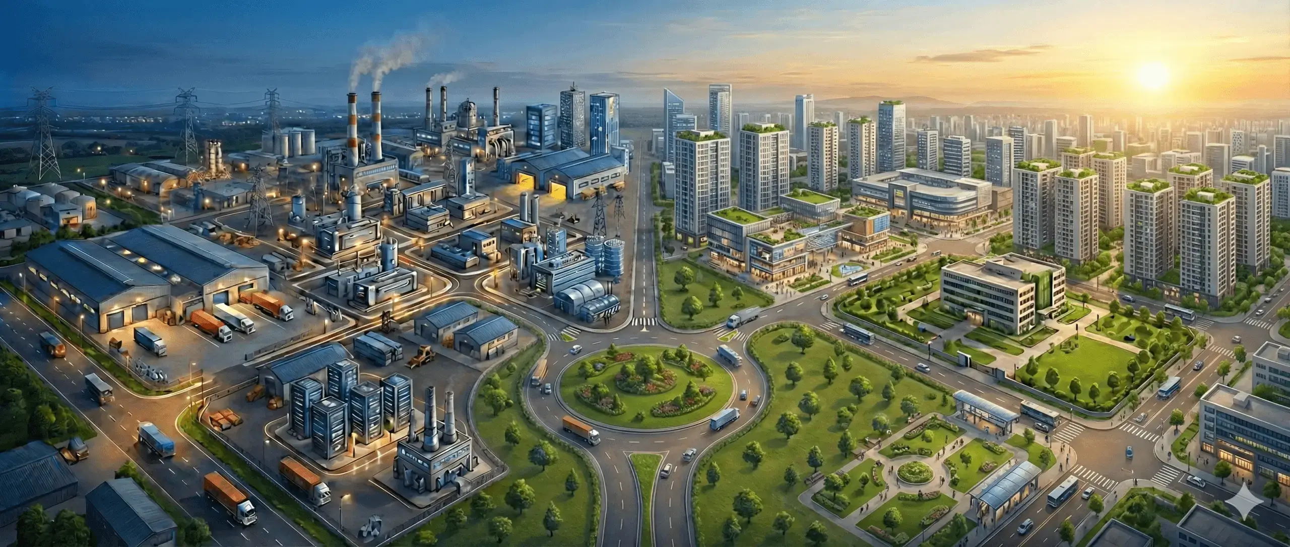 MIDC vs Non-MIDC Land Comparison
